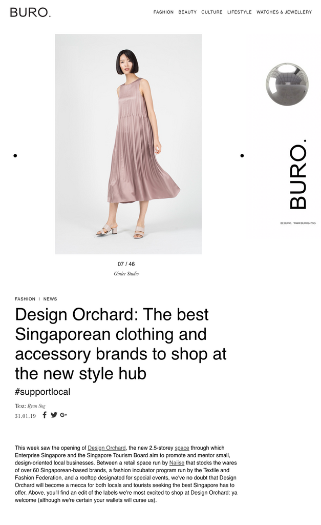 Buro 24/7: Design Orchard: The best Singaporean clothing and accessory brands to shop at the new style hub