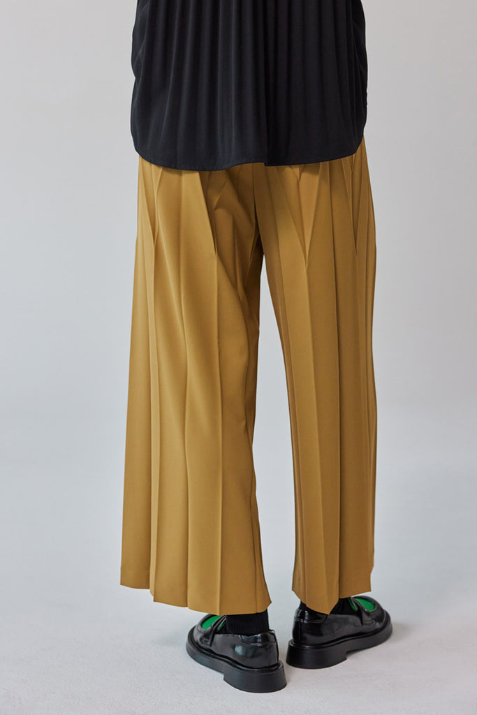 PLEATED WAVE TROUSERS