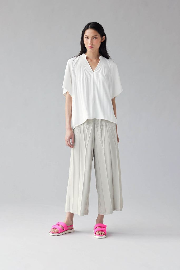 PLEATED WAVE TROUSERS