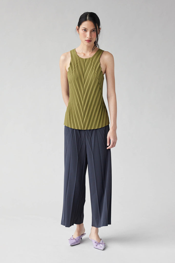 PLEATED WAVE TROUSERS