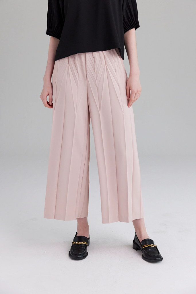 PLEATED WAVE TROUSERS